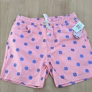 Drill Clothing Stylish Pink Floral Men's Shorts Large